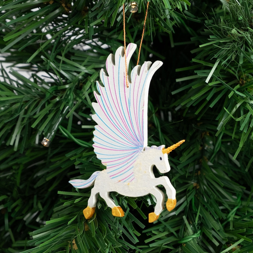 Flying Unicorn Ornament