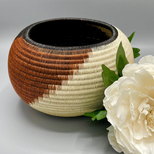 Wounaan Fine Art Vase Bowl Basket WV138-Tulia&#39;s Artisan Gallery