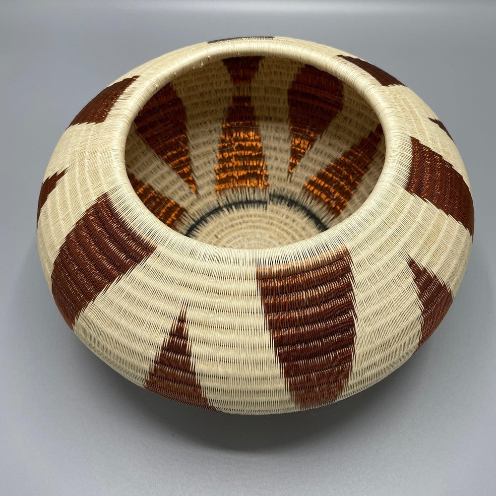 Wounaan Fine Art Vase Bowl Basket WV139-Tulia&#39;s Artisan Gallery