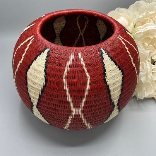 Wounaan Fine Art Vase Bowl Basket WV142
