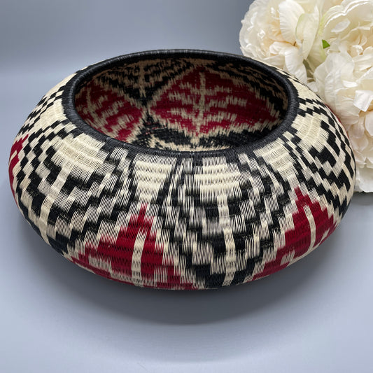 Wounaan Fine Art Vase Bowl Basket WV143