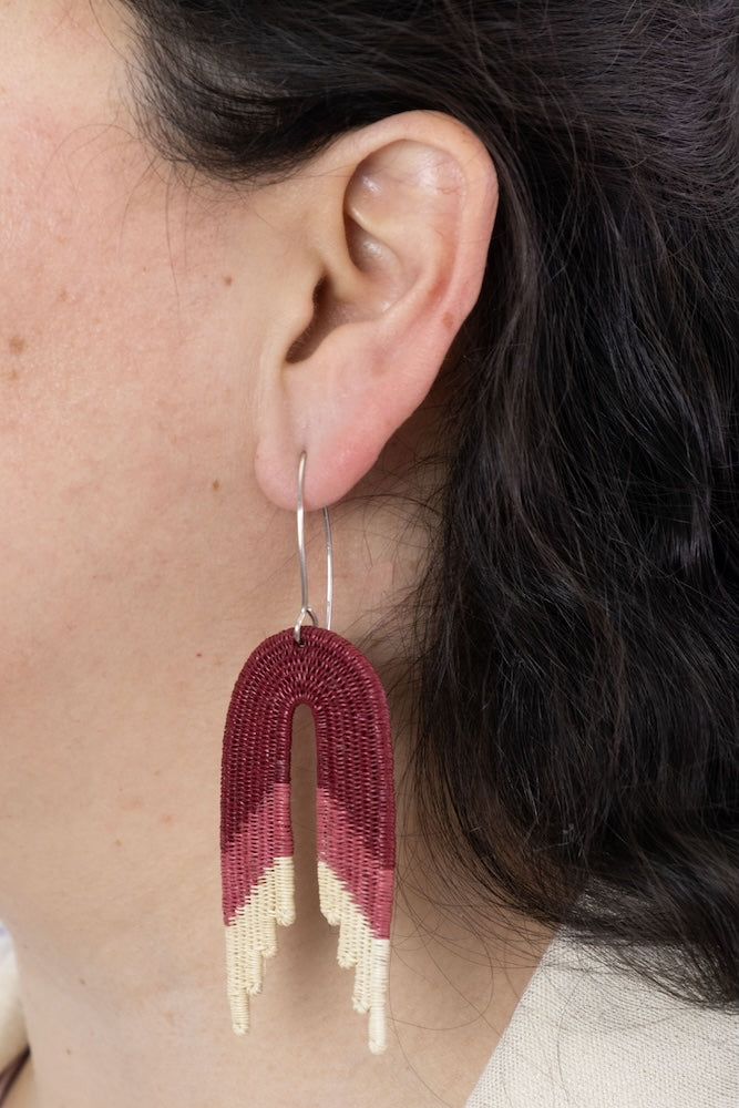Waterfall Rose Earrings
