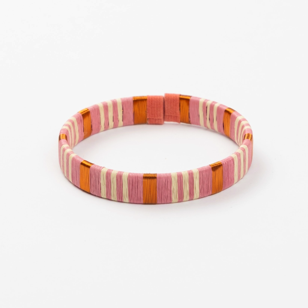 Rose & Copper wire bracelets-TAVWE