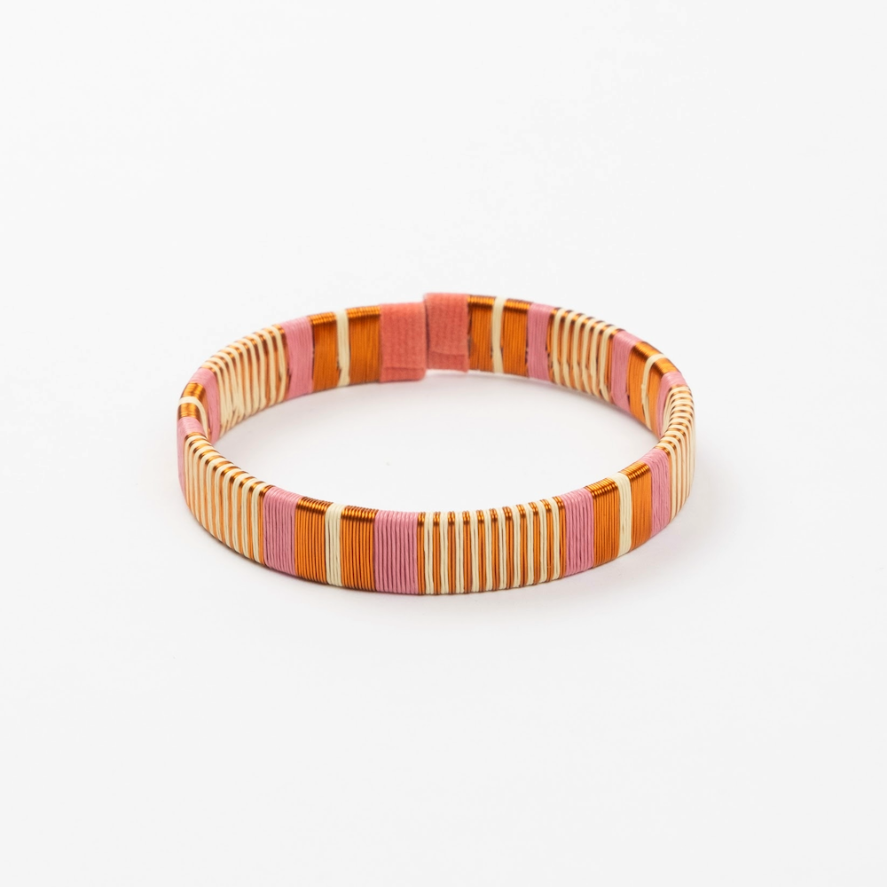 Rose & Copper wire bracelets-TAVWE