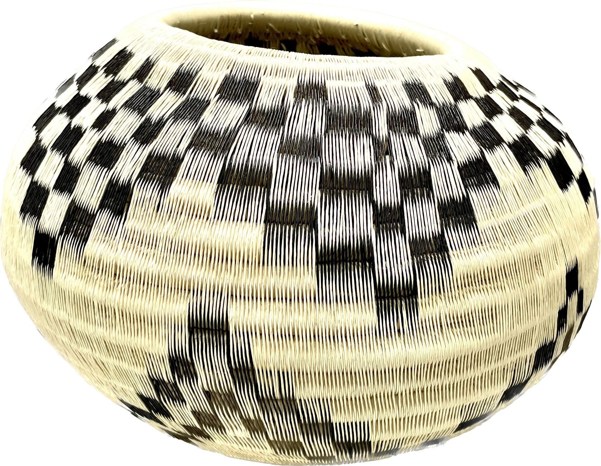 Wounaan Fine Art Vase Bowl Basket WV118