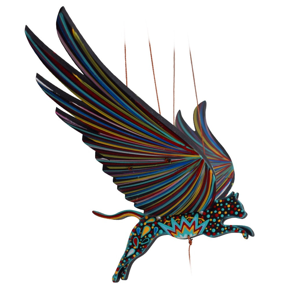 Cat Alebrije Flying Mobile-Tulia's Artisan Gallery