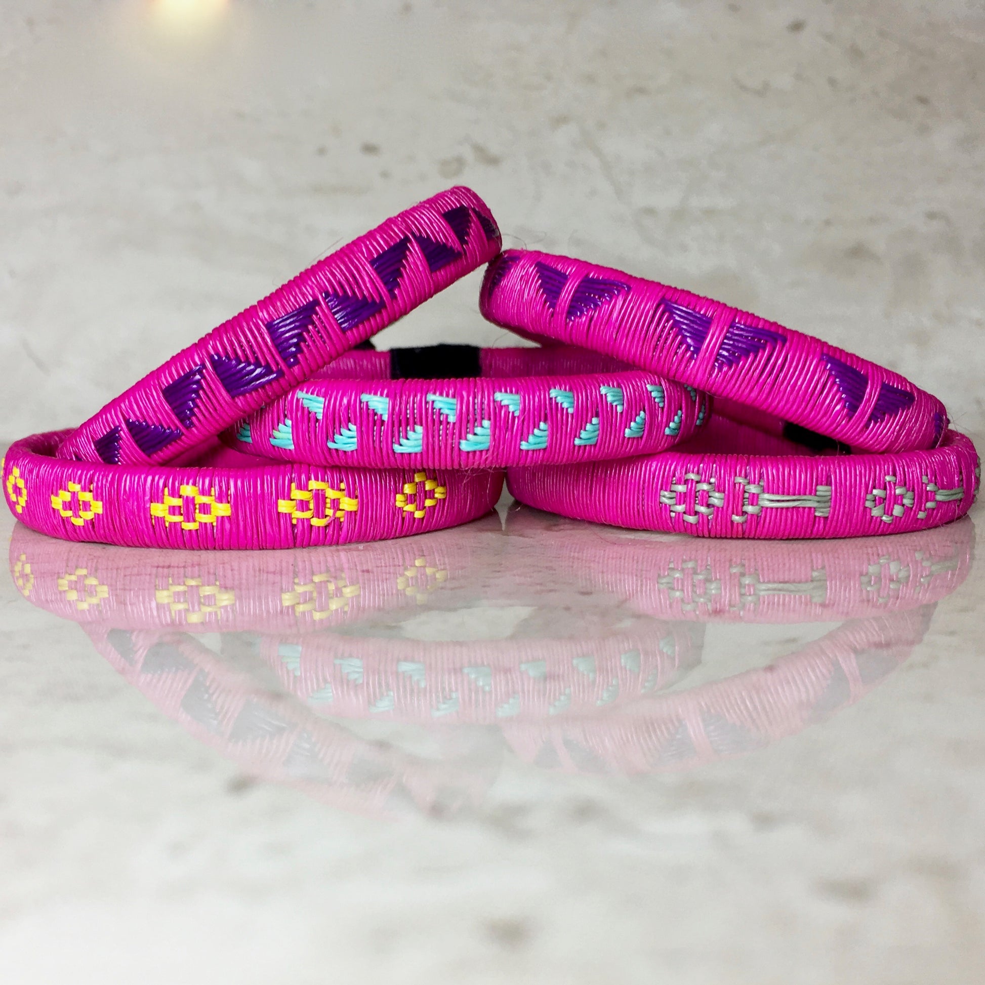 Children kids size bracelet pink American Girl Doll friendship handmade 