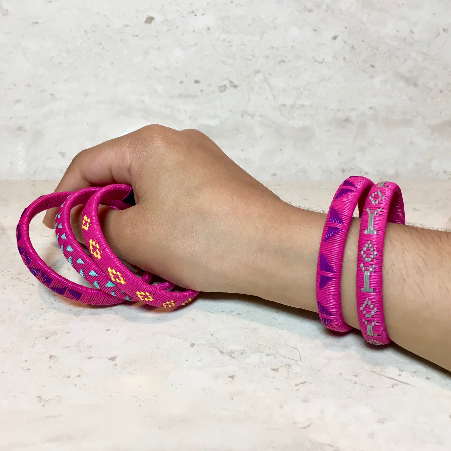 Children kids size bracelet pink American Girl Doll friendship handmade 