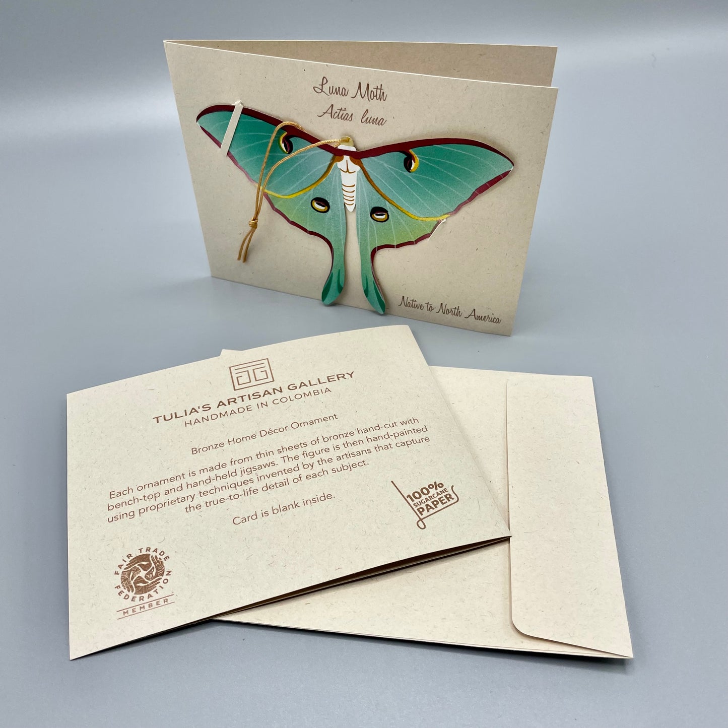 Luna Moth Ornament Notecard