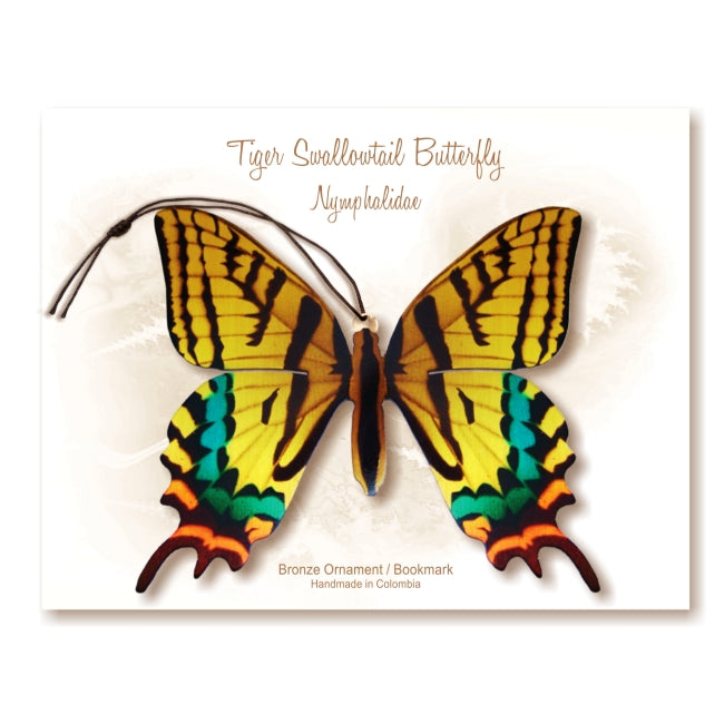 Tiger Swallowtail Butterfly Ornament Home decor gift Handmade garden notecard thank you sympathy condolence get well birthday 