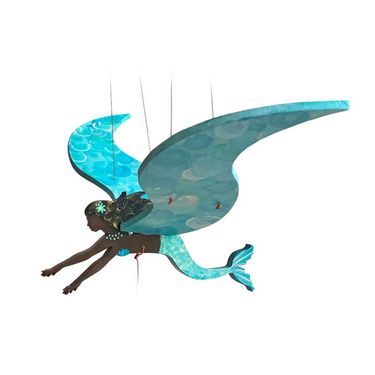 Black Mermaid Flying Mobile