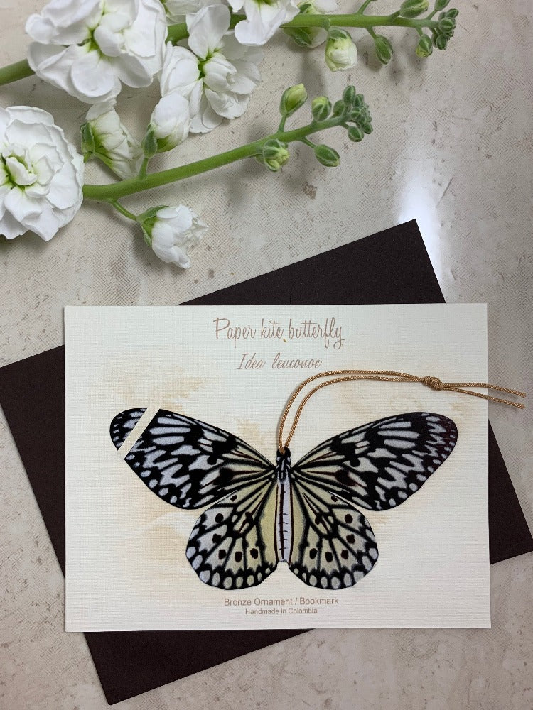 Paper Kite Butterfly Ornament Home Decor Handmade Wholesale Notecard thank you sympathy get well birthday garden gift