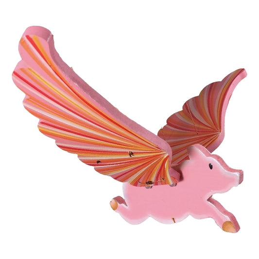 Flying Pig Mobile. Ethical Home Decor. Handmade & Handpainted in Colombia. Hogs, Show Pigs. 