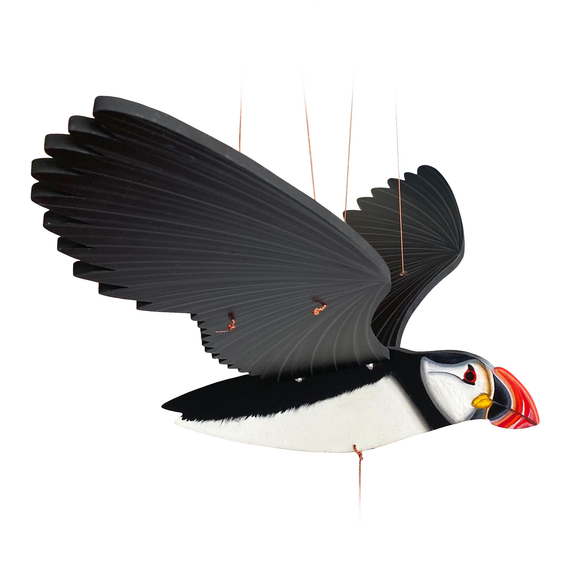 Puffin Flying Bird Mobile-Tulia's Artisan Gallery