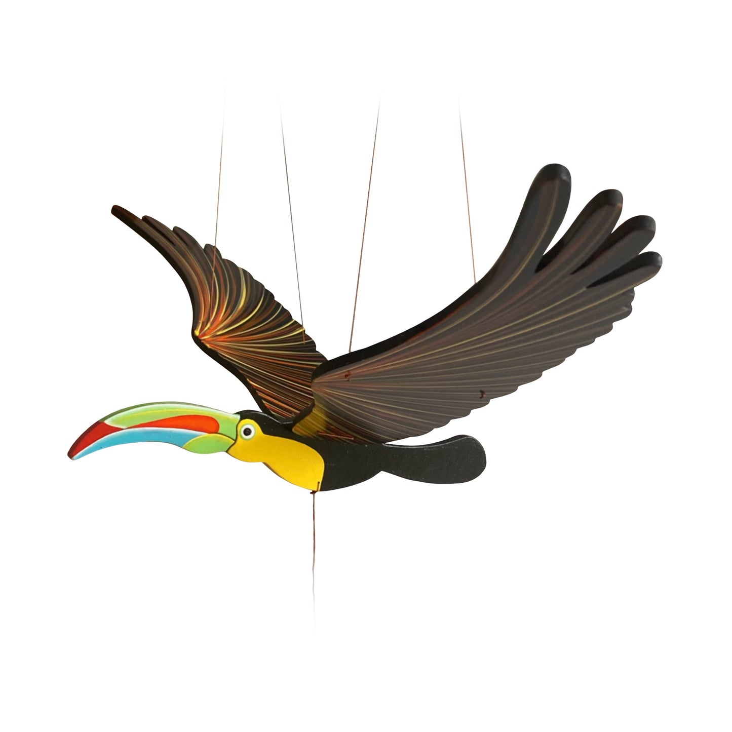 Toucan Flying Bird Mobile-Tulia's Artisan Gallery