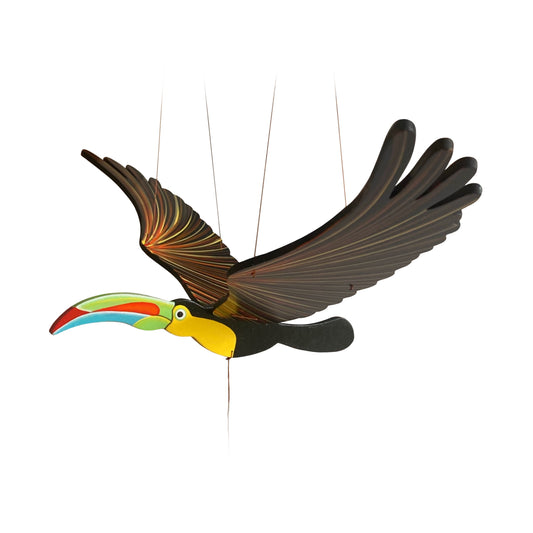 Toucan Flying Bird Mobile-Tulia's Artisan Gallery