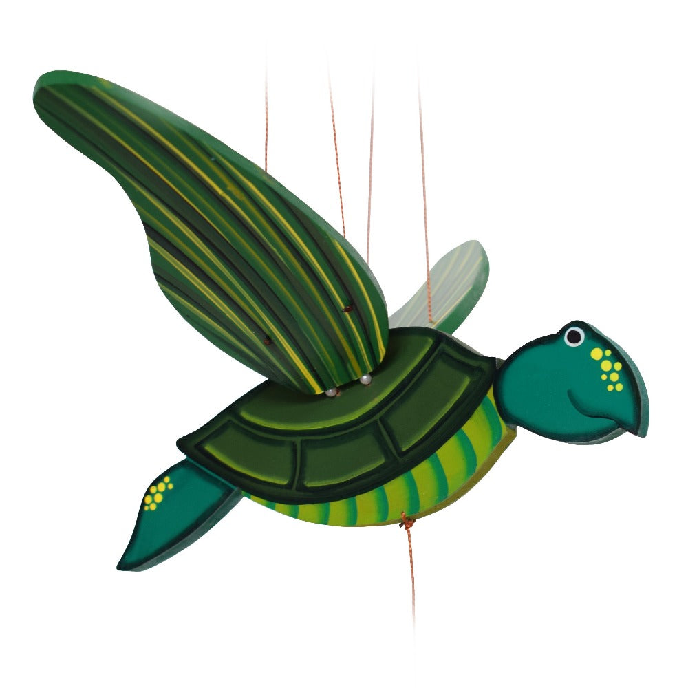 Turtle Flying Mobile.  Ethical Home Decor. Handmade in Colombia. 